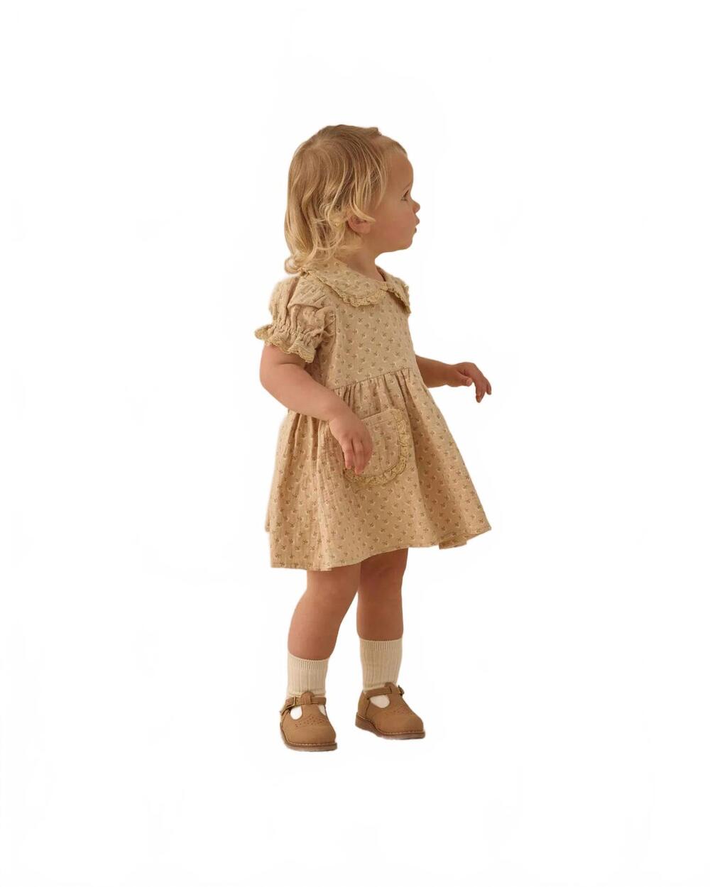 NEW QUINCY MAE marisol dress in beige